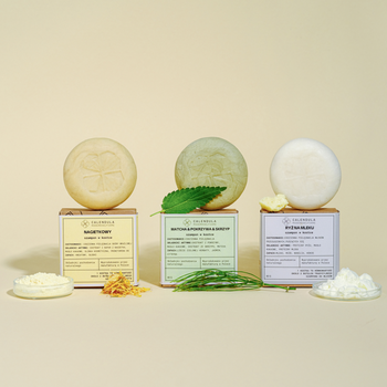 ZESTAW: Szampon NAGIETKOWY + Szampon MATCHA & POKRZYWA & SKRZYP + Szampon RYŻ NA MLEKU - 15% rabatu