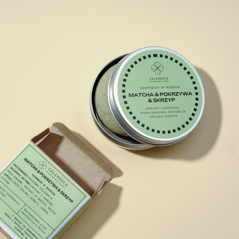 Aluminiowa puszka do przechowywania szamponu, odżywki lub kostki myjącej